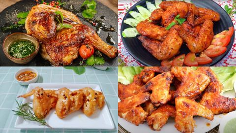 Tổng hợp 4 cách làm cánh gà nướng bằng nồi chiên không dầu thơm ngon