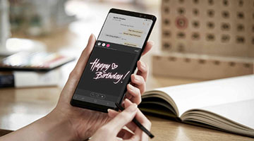 Vẽ ảnh động bằng S Pen trên Galaxy Note 8