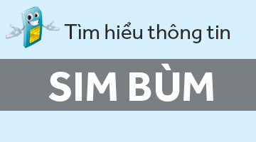 Thông tin sim BÙM Vina bán tại Trung Tâm Bảo Hành