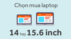  Chọn mua laptop 14 hay 15.6 inch? 