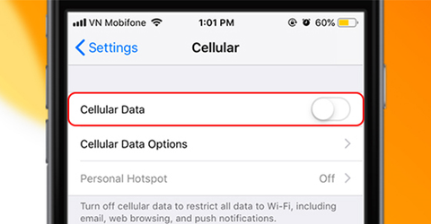 Cách bật, tắt kết nối 3G, 4G trên iPhone, iPad nhanh nhất