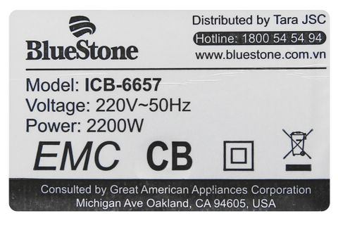 Bếp điện từ Bluestone ICB-6657