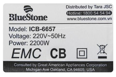 Bếp điện từ Bluestone ICB-6657