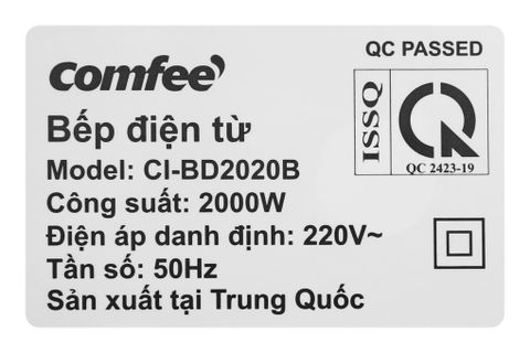 Bếp điện từ Comfee CI-BD2020B