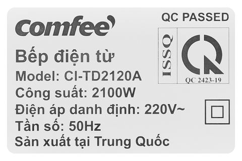 Bếp điện từ Comfee CI-TD2120A