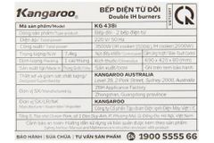  Bếp điện từ đôi Kangaroo KG438I 
