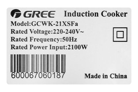 Bếp điện từ Gree GCWK-21XSFa