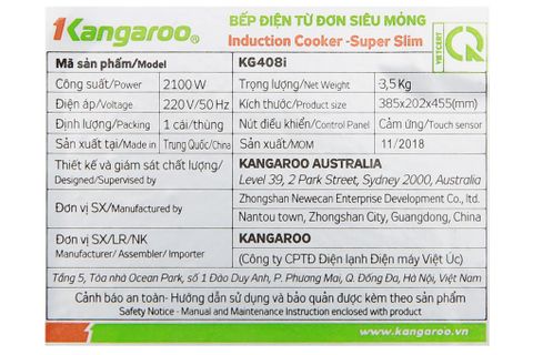 Bếp điện từ Kangaroo KG408i