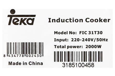 Bếp điện từ Teka FIC 31T30 KG (Imei)