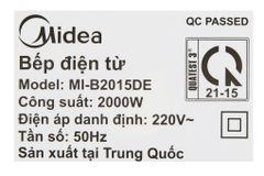  Bếp điện từ Midea MI-B2015DE(C) 