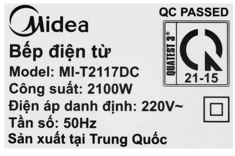 Bếp điện từ Midea MI-T2117DC(C)