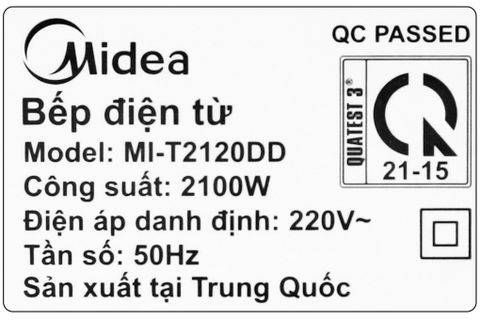 Bếp từ Midea MI-T2120DD