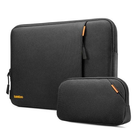 TÚI CHỐNG SỐC TOMTOC (USA) 360* PROTECTIVE KÈM TÚI PHỤ KIỆN CHO MACBOOK PRO 14” ĐEN