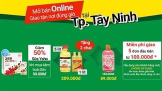 Chào đón Bách hoá XANH Online có mặt tại Tây Ninh từ ngày 20/11/2020, với ưu đãi lên đến 50% kèm giao hàng miễn phí