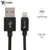 Cáp Lightning 1m Xmobile Spanker B 2 Đen
