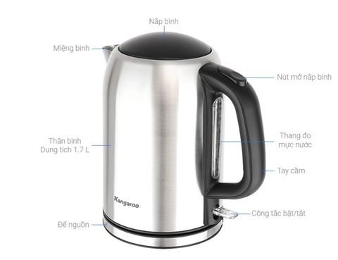 Bình Đun Siêu Tốc Kangaroo 1.7 Lít Kg-353