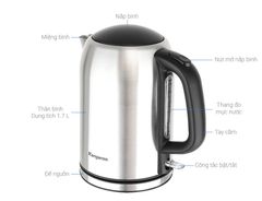  Bình Đun Siêu Tốc Kangaroo 1.7 Lít Kg-353 