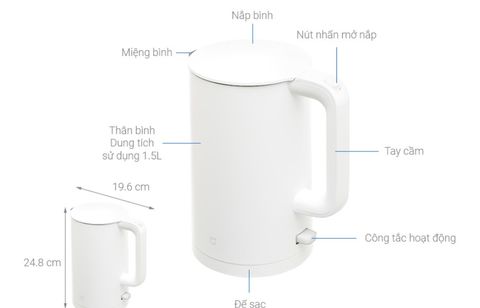 Bình Đun Siêu Tốc Xiaomi 1.5 Lít Electric Kettle Eu