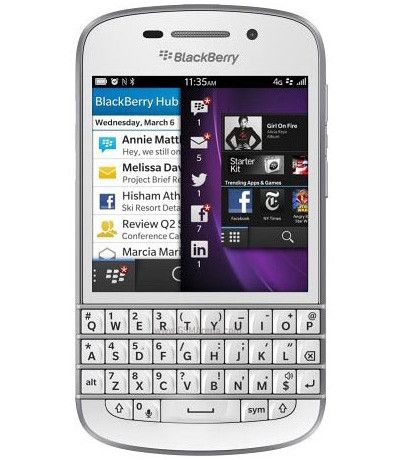 Điện Thoại Blackberry Q10 - Trắng Likenew