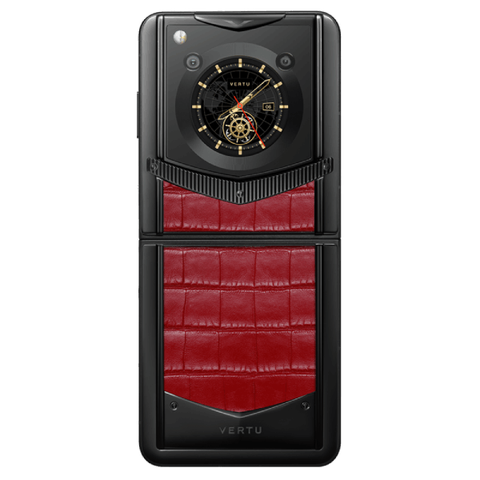 Điện Thoại Vertu Ironflip Flame Red Alli Bes Fee Alligator Skin