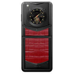  Điện Thoại Vertu Ironflip Flame Red Alli Bes Fee Alligator Skin 