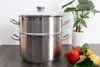 Bộ nồi xửng inox 3 đáy nắp kính 28 cm Fivestar ST28-3DG