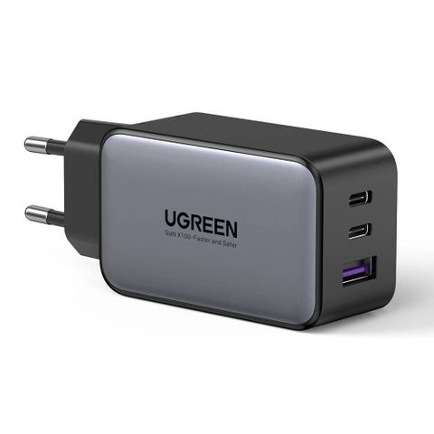 Củ sạc Ugreen GaN Nexode 3 cổng ( EU 2C 1A ) 65W CD244 10335