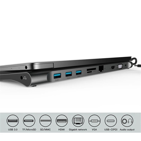 Bộ Hub Chuyển Đa Năng Baseus Enjoyment Series Type C Lv366-gy
