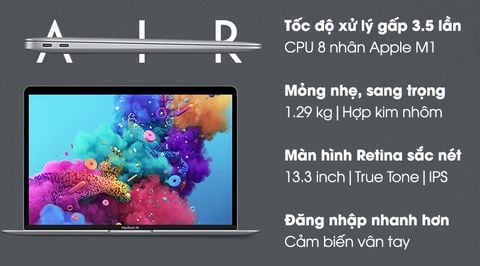 Laptop Apple MacBook Air M1 2020 8GB/256GB/7-core GPU (MGN93SA/A)