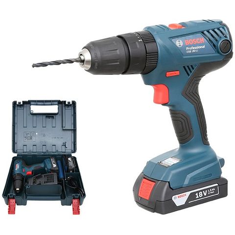 Máy khoan động lực dùng pin Bosch GSB 180-LI + phụ kiện