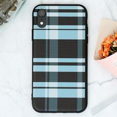  Ốp lưng iPhone XR nhựa dẻo EmboSS printing OSMIA CKUT002 Caro Xanh 