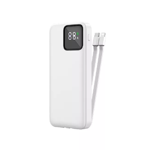 Pin Dự Phòng Wiwu LED Display Built-in Cable Power Bank 20000mAh