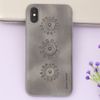 Ốp lưng iPhone X Nhựa dẻo PU Burch JM Hoa văn xám