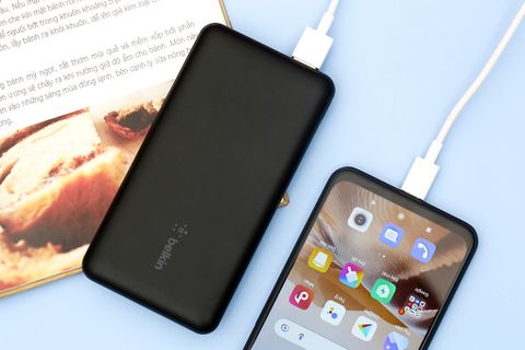 Pin sạc dự phòng Polymer 10.000 mAh Type C 15W PD Belkin Pocket Power BPB011 Đen