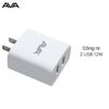 Adapter sạc 2.4A Dual AVA JC78A Trắng