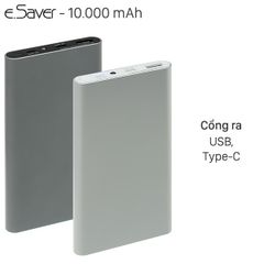  Pin sạc dự phòng Polymer 10.000 mAh Type C eSaver PJ JP106S 