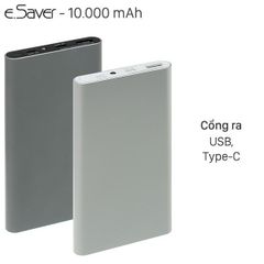  Pin sạc dự phòng Polymer 10.000 mAh Type C eSaver PJ JP106S 