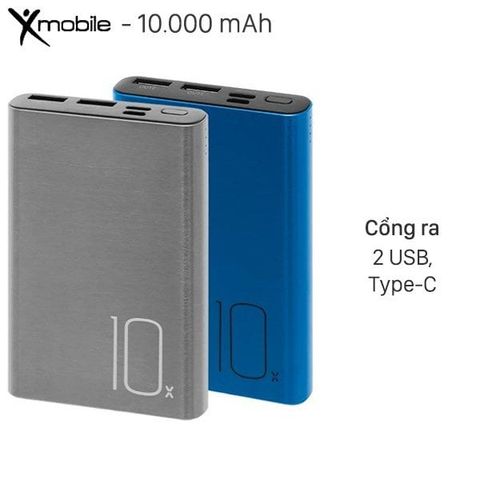 Pin sạc dự phòng Polymer 10.000mAh Type C Xmobile PJ JP190ST