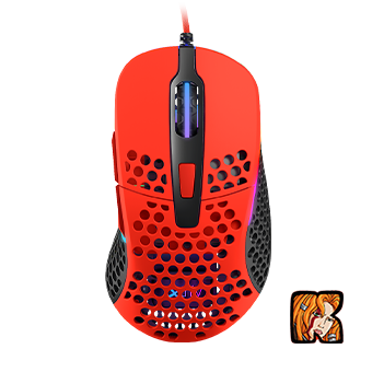 Chuột gaming XTRFY M4 Kripparrian Đỏ