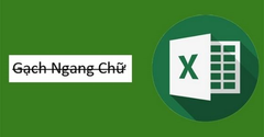  Cách gạch ngang chữ trong Excel đơn giản chỉ với 4 bước 
