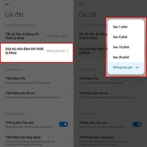 Hướng Dẫn Cách Tự Động Xóa Bộ Nhớ Đệm Trên Xiaomi Khi Tắt Màn Hình Siêu Tiện