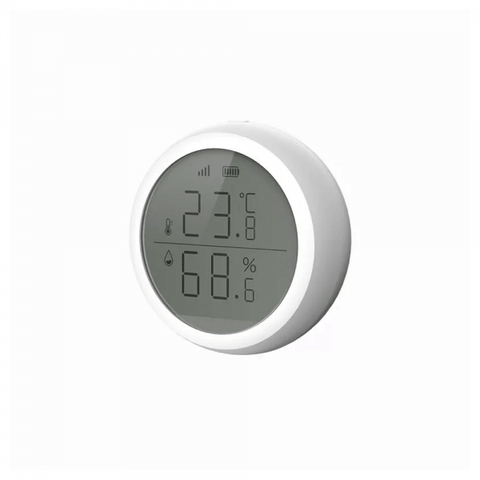 Cảm Biến Nhiệt Độ Và Độ Ẩm Tuya Zigbee Có Màn Hình Lcd