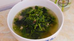  Cách nấu canh rau lang nấu thịt băm thơm ngon, giải nhiệt cơ thể 