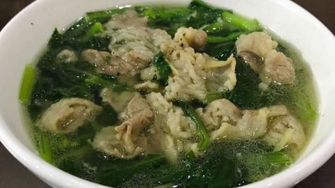 Cách nấu canh cải ngồng thịt bò thanh mát, bắt cơm cho ngày nắng nóng