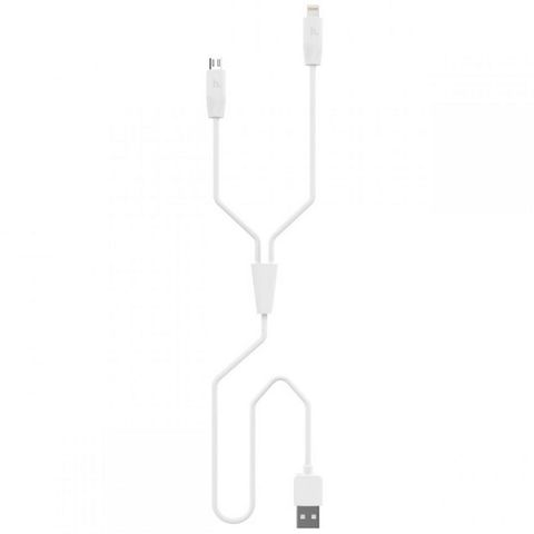 Cáp sạc 2 đầu lightning & micro usb hoco x1