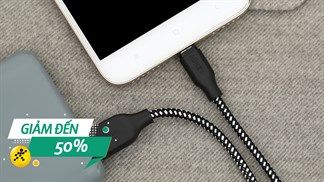 Hàng loạt cáp sạc giảm sốc bất ngờ đến 50%, giá rẻ quá xá đã, tranh thủ làm mới phụ kiện cho 'dế iu' nào các bạn