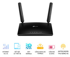  Modem Wifi 4G LTE TP-Link MR6400 tốc độ 4G 150Mbps 