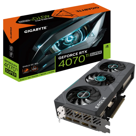 Card màn hình GIGABYTE GeForce RTX 4070 TI Super EAGLE OC 16GB N407TSEAGLE