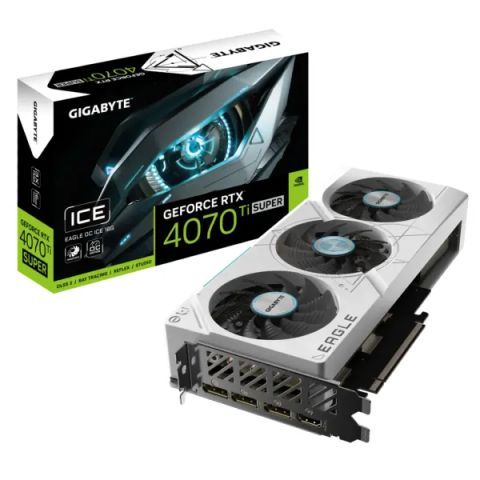 Card màn hình GIGABYTE GeForce RTX 4070 TI Super EAGLE OC ICE 16GB N407TSEAGLEOC