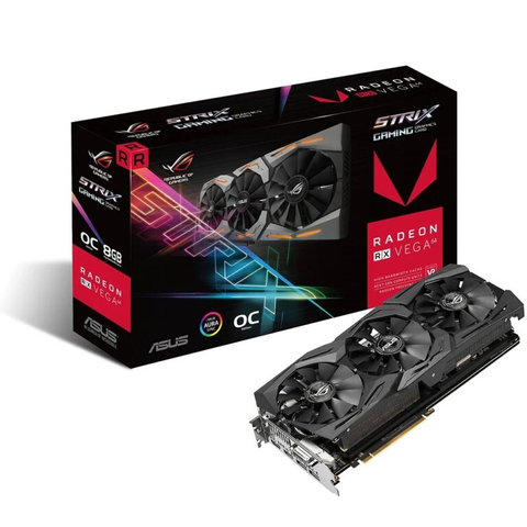 Card màn hình Asus Radeon RX Vega 64 8GB HBM2 ROG Strix OC